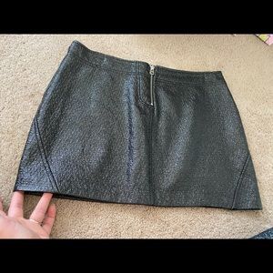 Black Leather ZARA Skirt